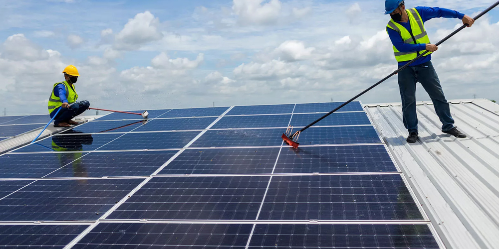 Rooftop Solar Operation Maintenance Work